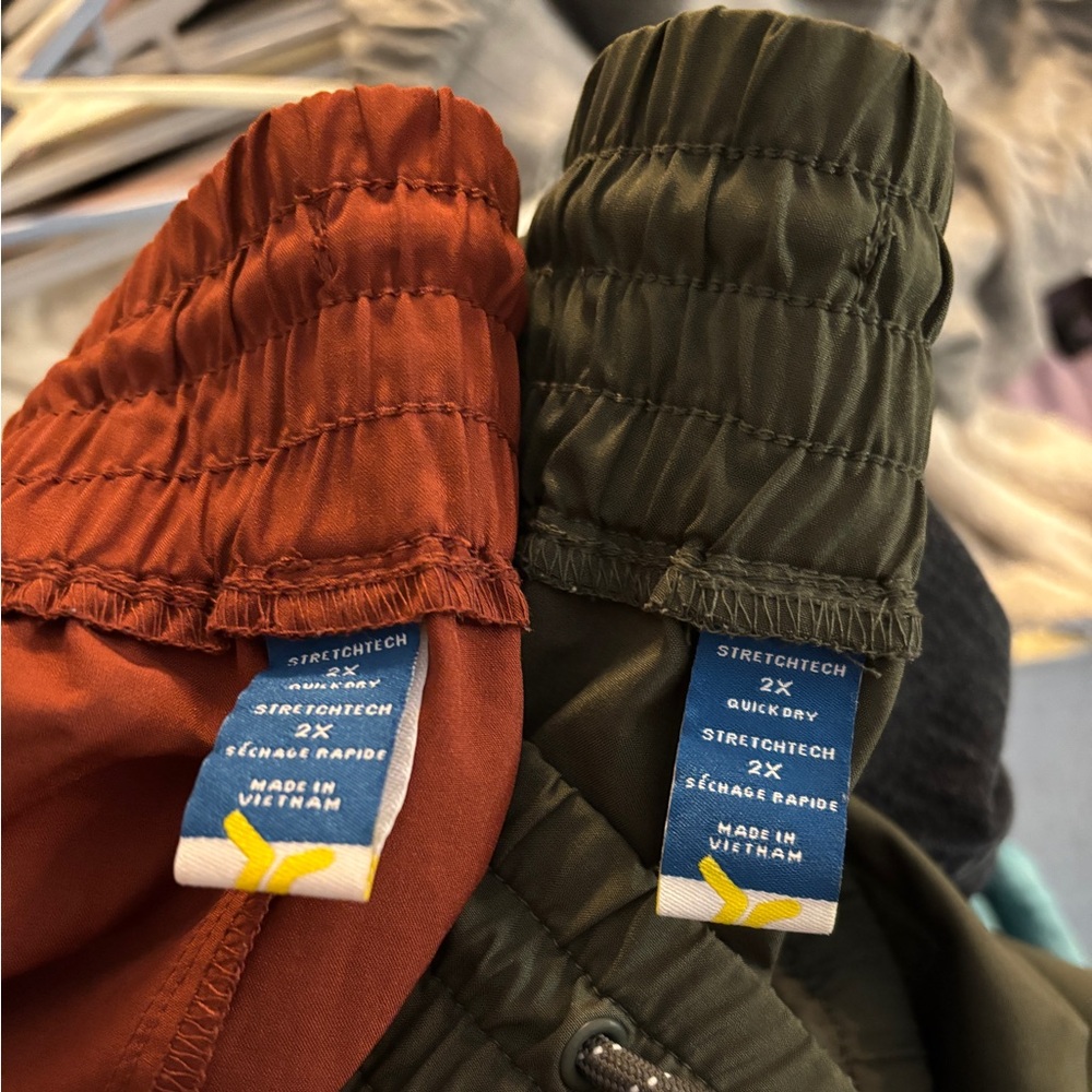 Women's QuickDry Joggers (both pairs) - Olive and Rust
